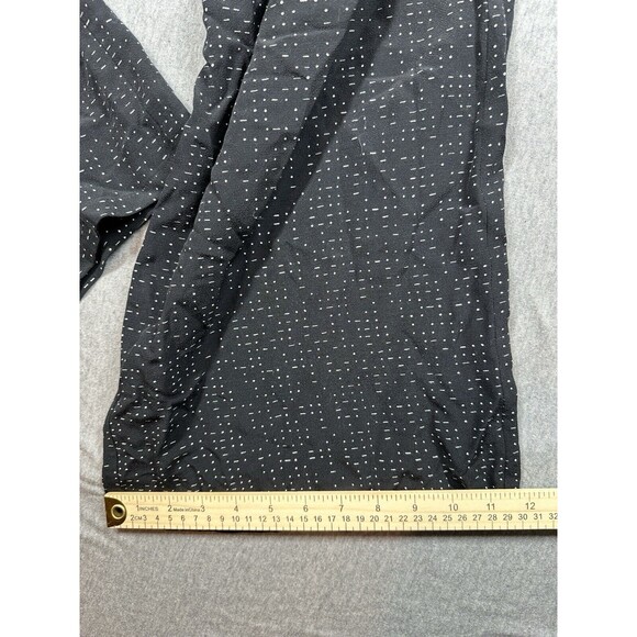 Eileen Fisher Black White Spotted Tencel Viscose Pull On Pants Size Small - Picture 7 of 8
